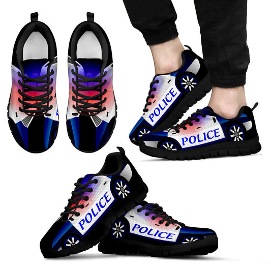 Police Car Style Sneakers - Styles for Kids and Adults