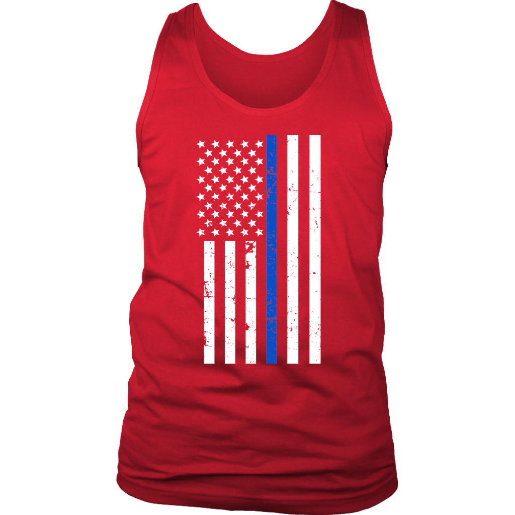 Men's Thin Blue Line Flag Tank Top