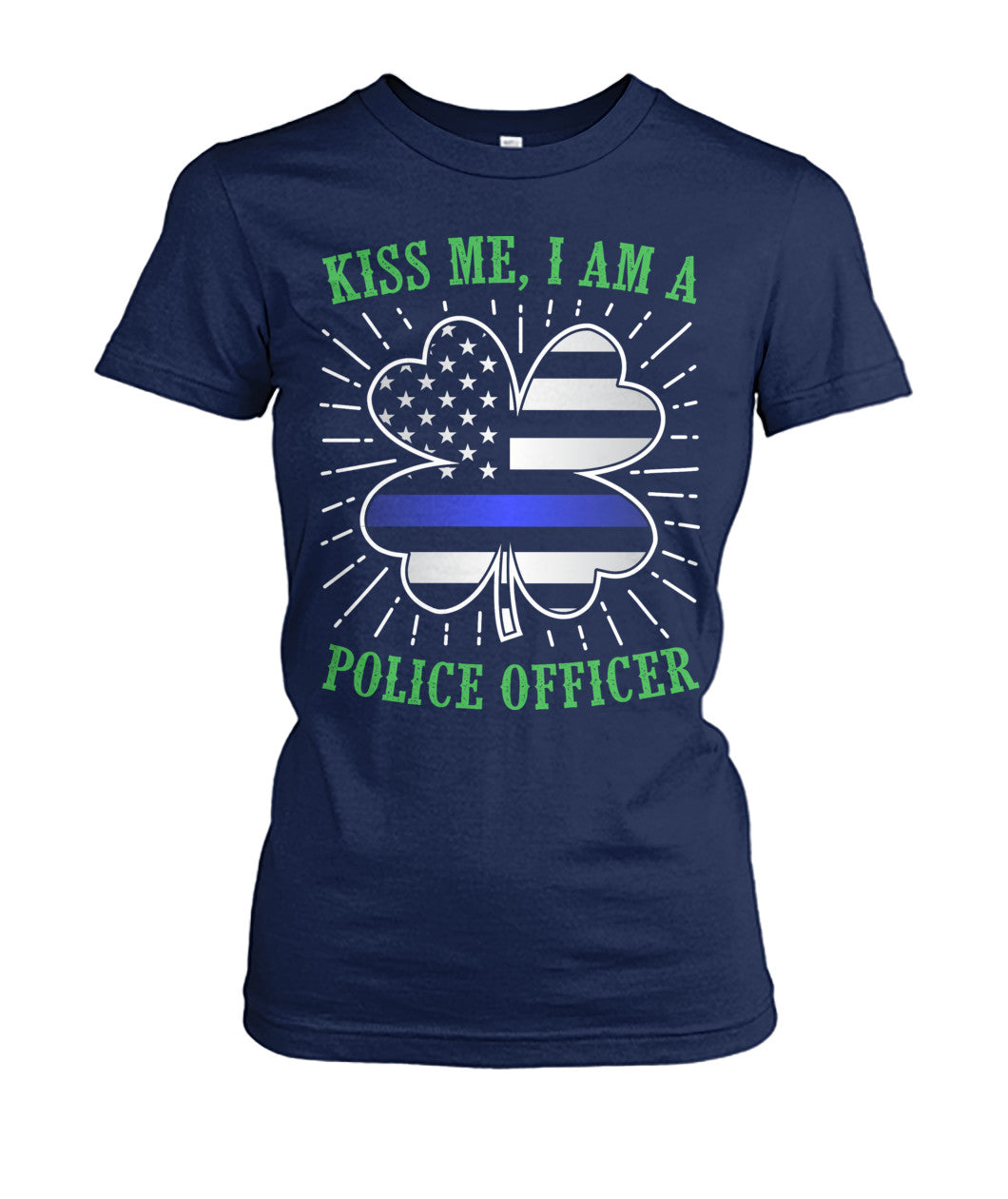 Kiss Me I am a Police Officer Irish Shirts and Hoodies