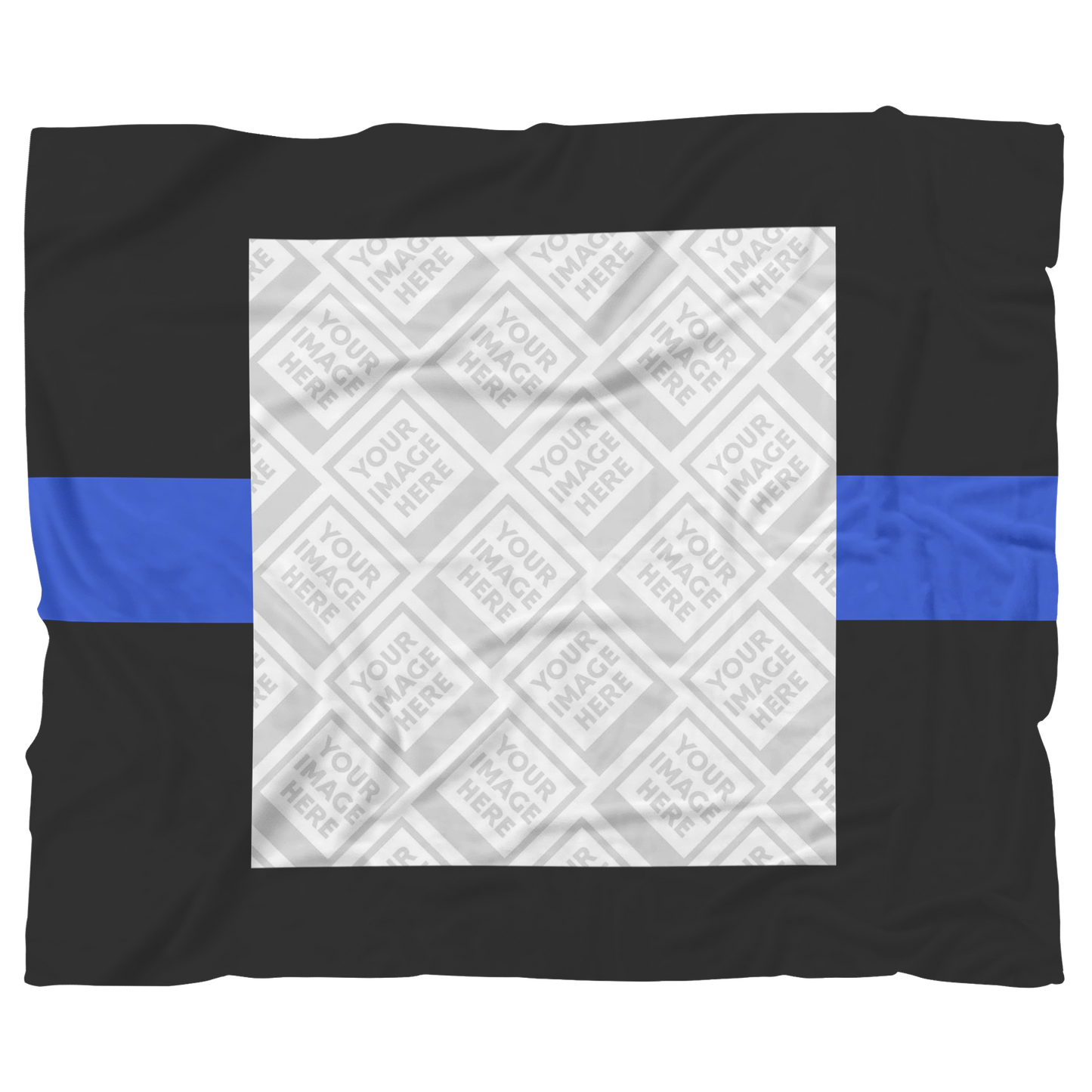 THIN BLUE LINE Personalized Blanket FRAME