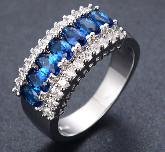 Majestic Blue Sapphire Gemstone Ring