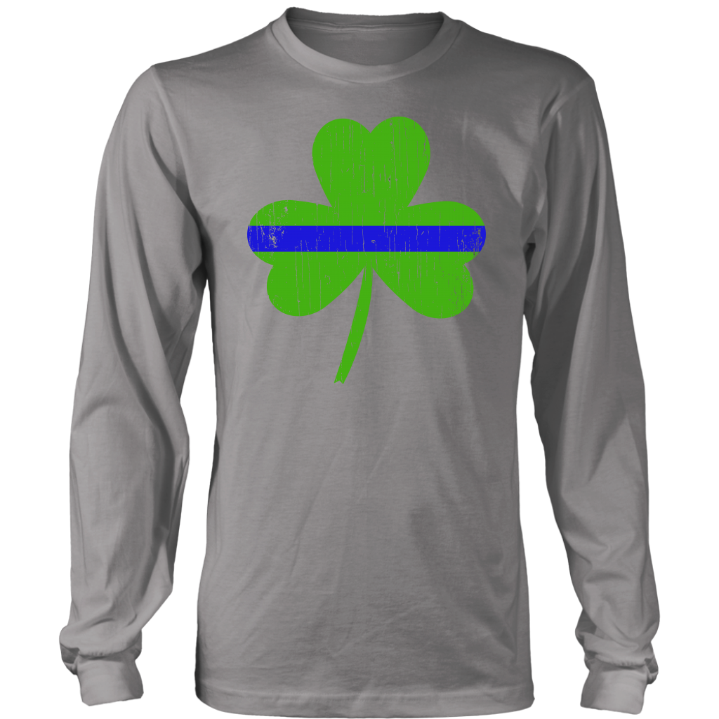 Thin Blue Line Shamrock Shirts & Hoodies