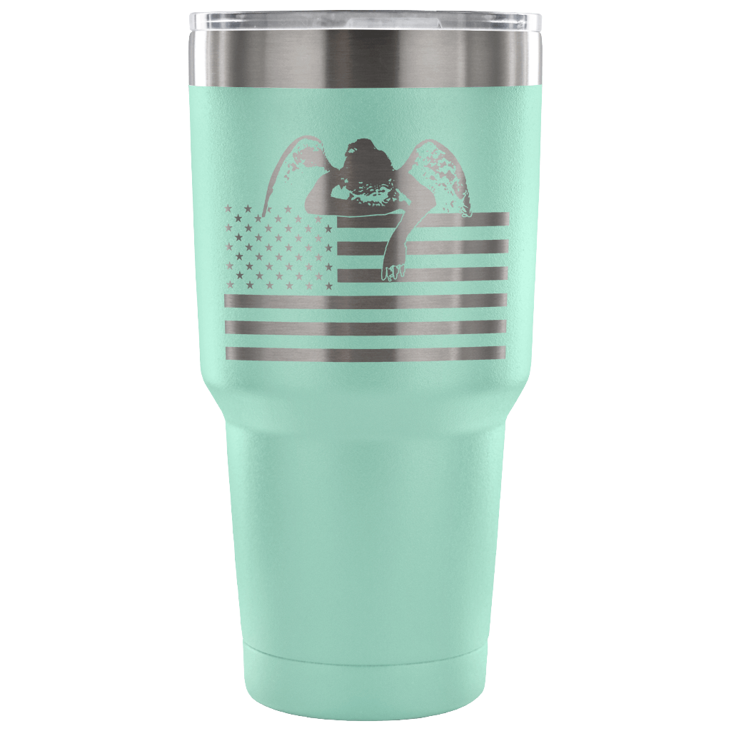 Weeping Angel American Flag Tumbler