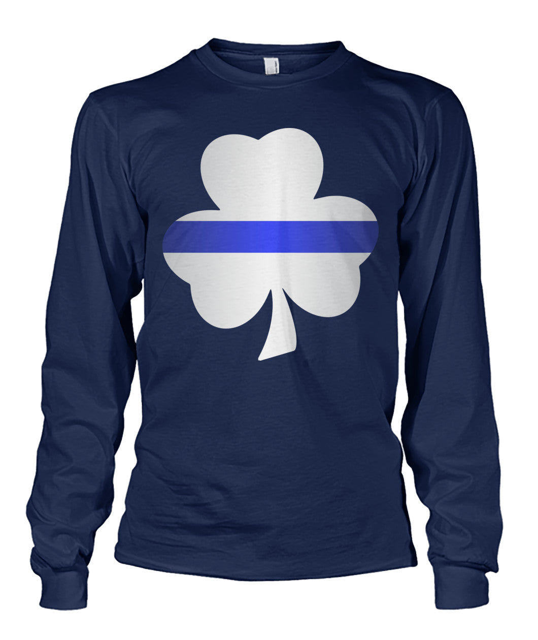 Thin Blue Line Shamrock Irish Leaf Shirts and Hoodies