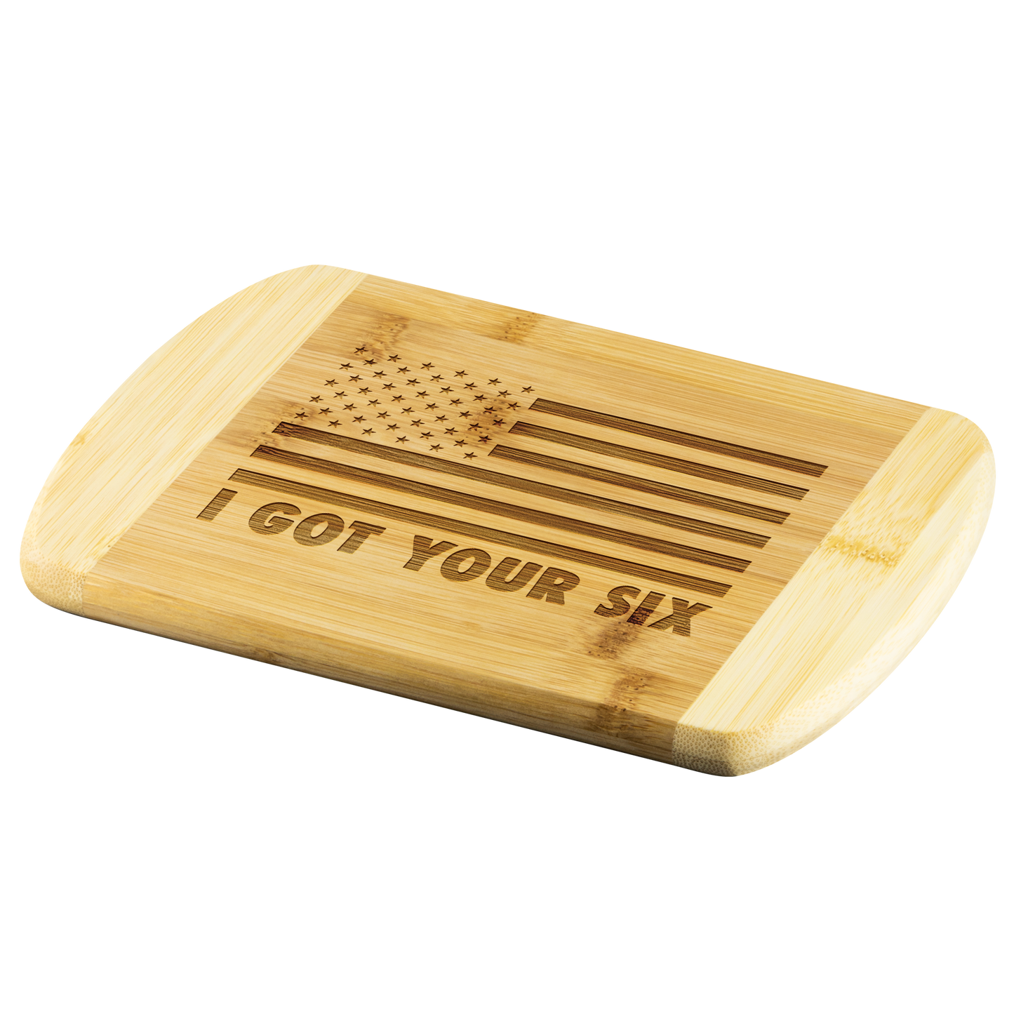 I Got Your Six Round Edge Chopping Board