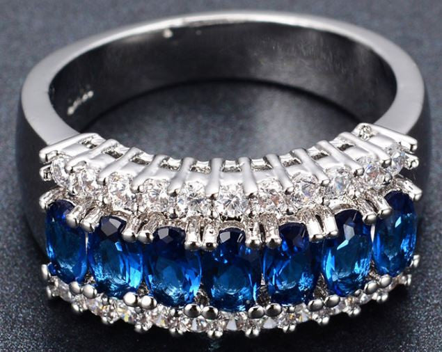 Majestic Blue Sapphire Gemstone Ring