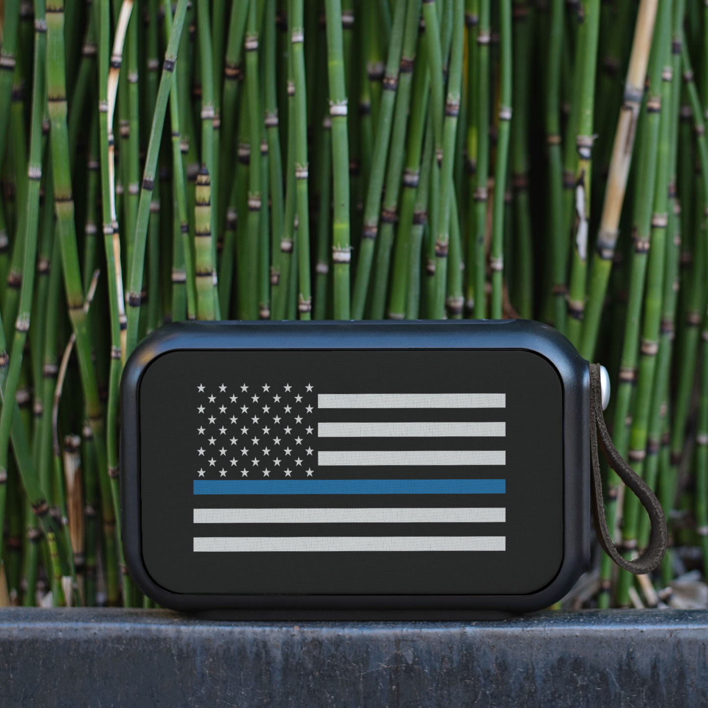 American Flag Thin Blue Line Bluetooth Speaker - 10 Watts