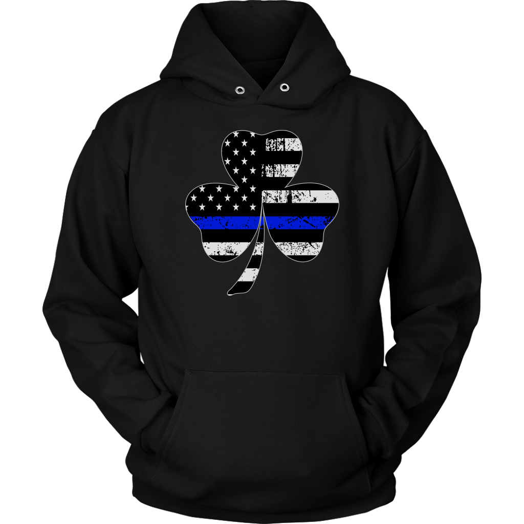 Shamrock Thin Blue Line Flag Shirt