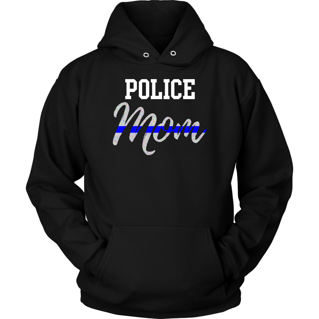 Thin Blue Line Police Mom Shirts and Hoodies