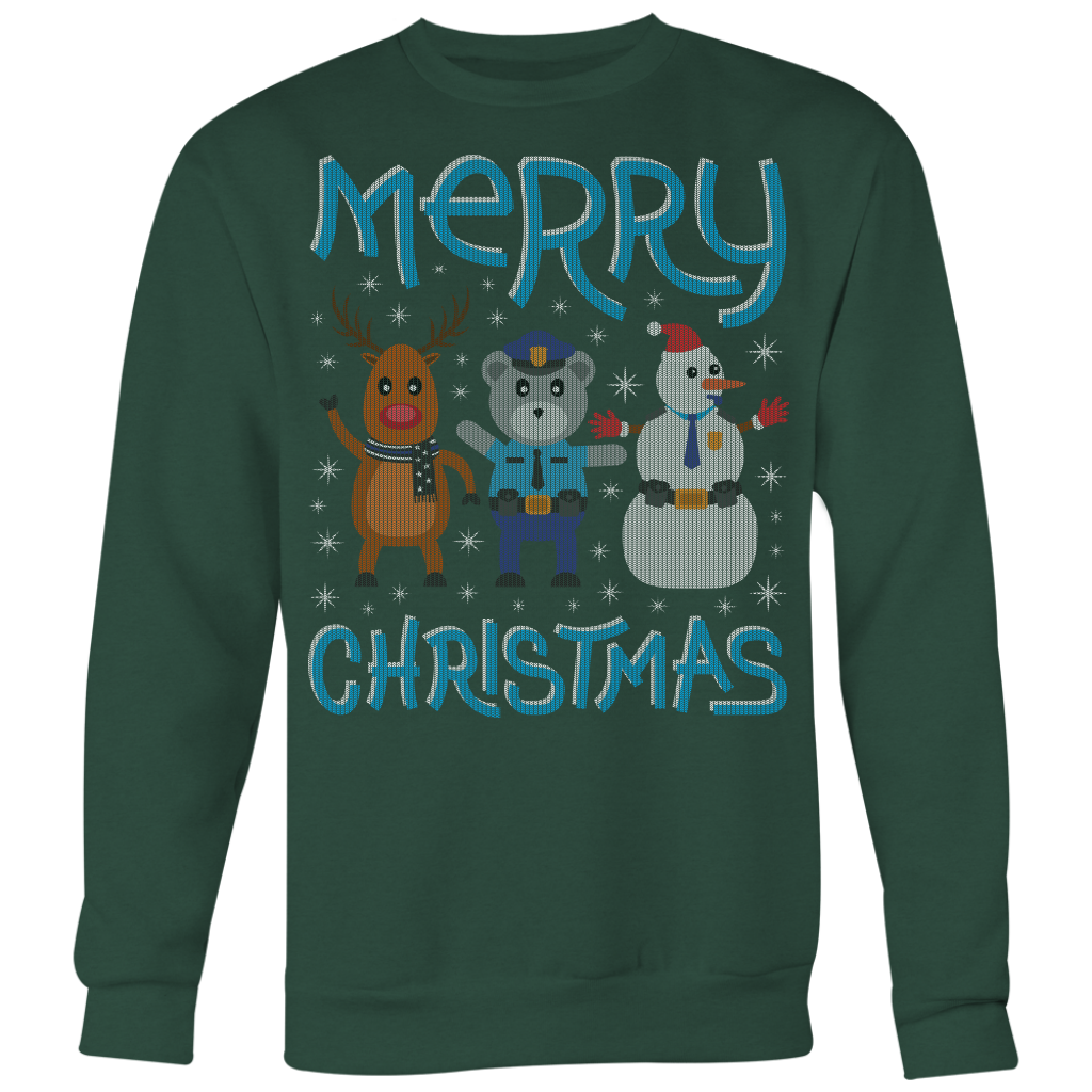 Deer Police Bear Snowman Ugly Christmas Shirts & Sweaters
