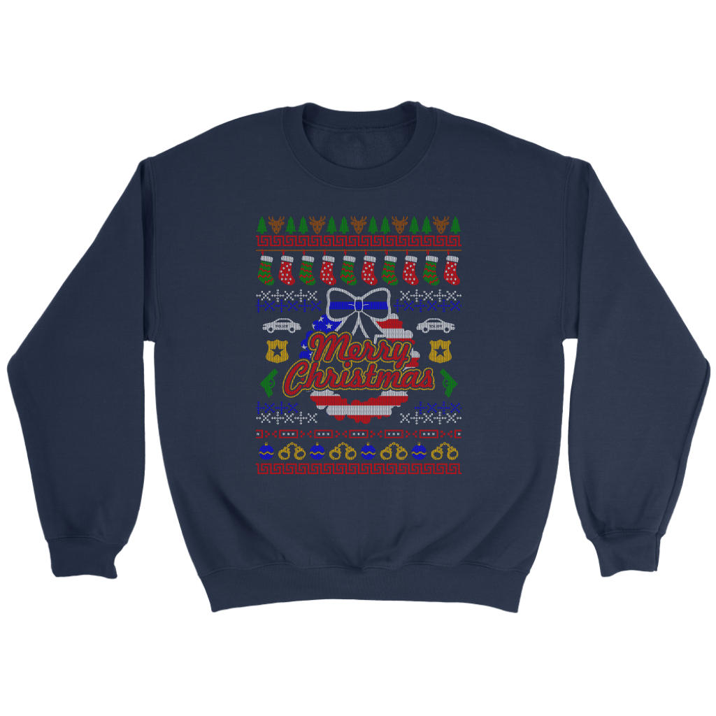 Joyful Police Ugly Christmas Shirts & Sweaters