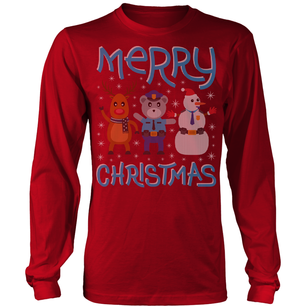 Deer Police Bear Snowman Ugly Christmas Shirts & Sweaters