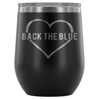 Back the Blue Wine Tumbler