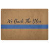 We Back The Blue Doormat