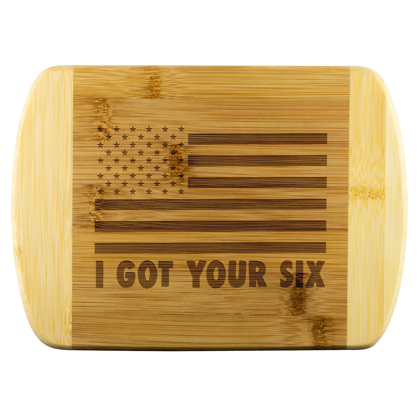 I Got Your Six Round Edge Chopping Board