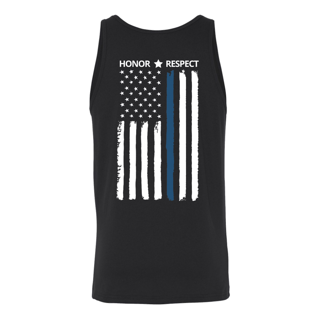 Men's Thin Blue Line Honor Respect Tank Tops