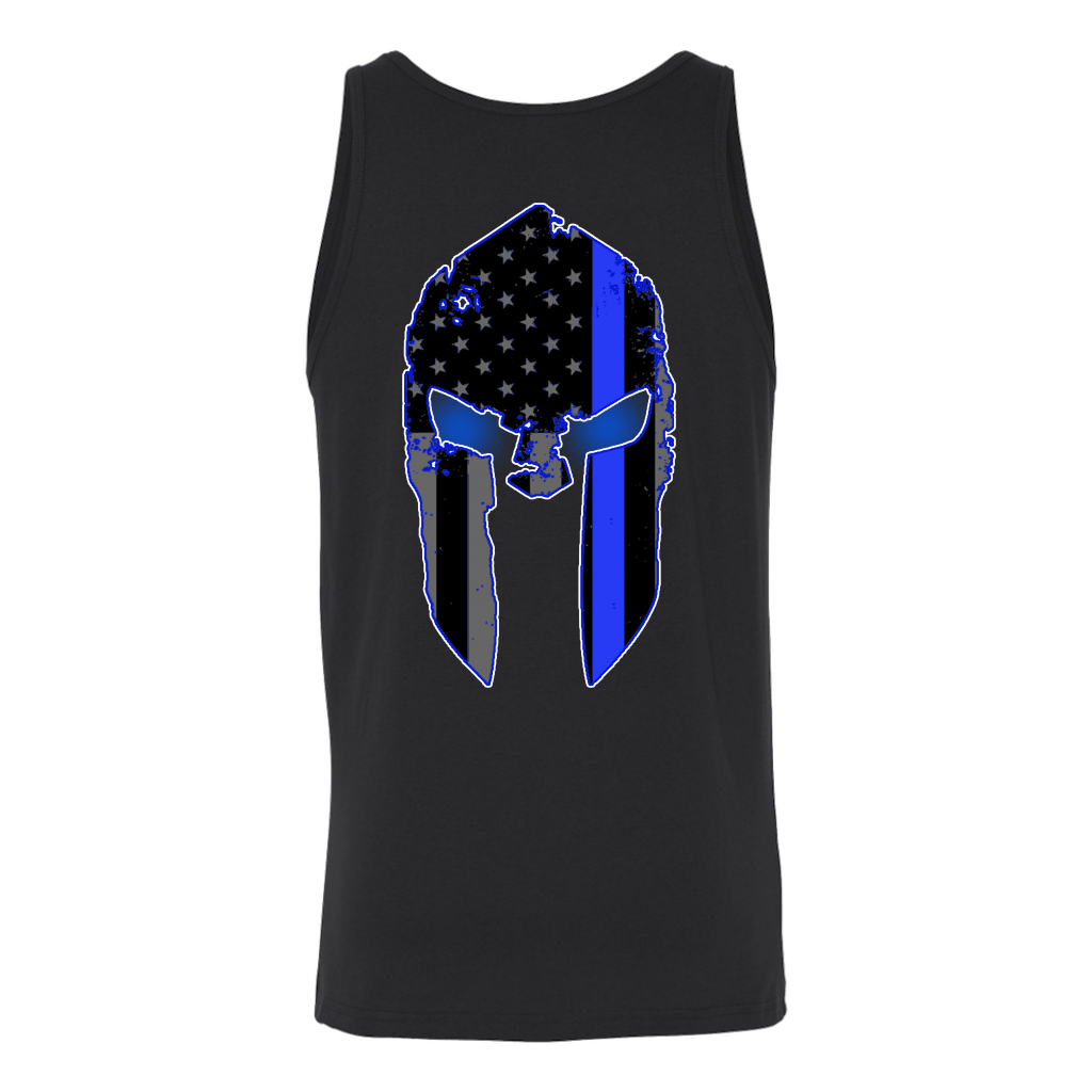 Men's Thin Blue Line Spartan Tank Tops