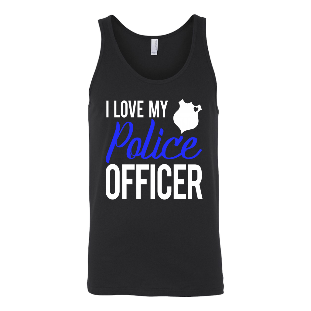 Women's I Love My Police Officer Tank Top