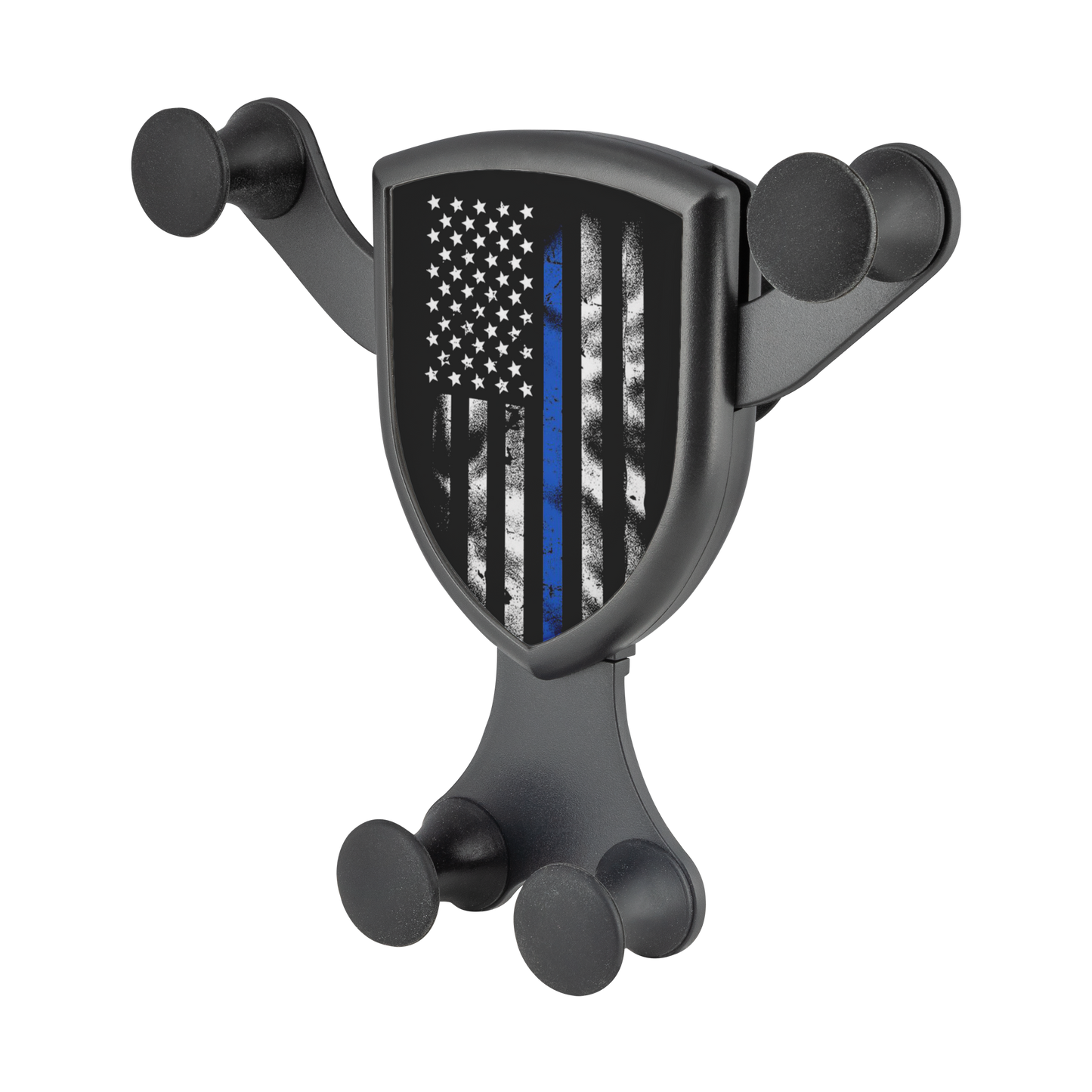 Thin Blue Line American Flag Gravitis - Wireless Car Charger