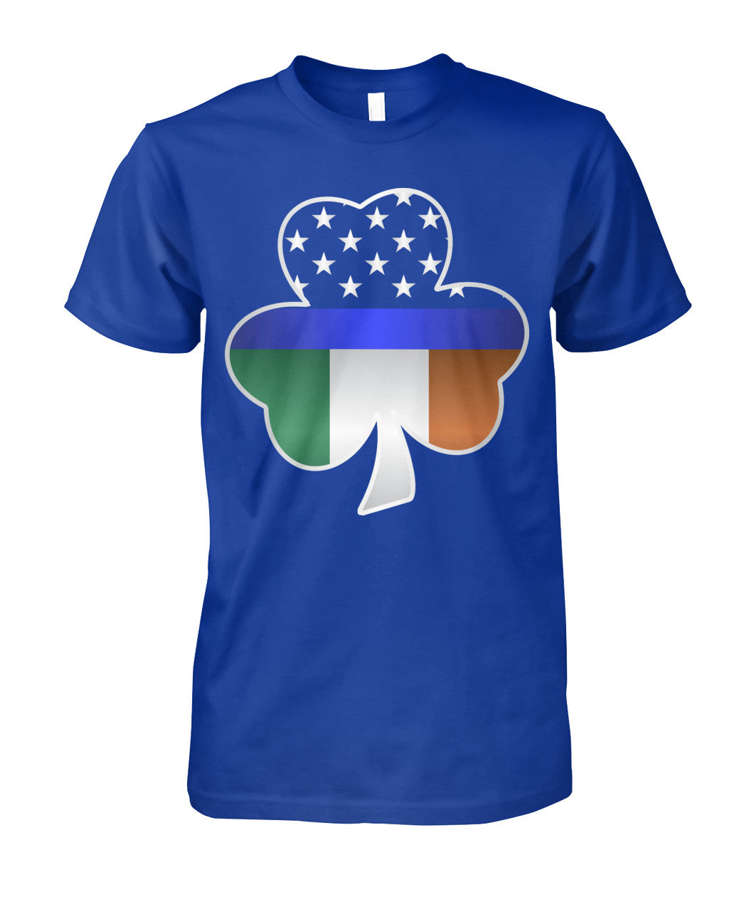 Shamrock Thin Blue Line Irish Flag Shirts and Hoodies