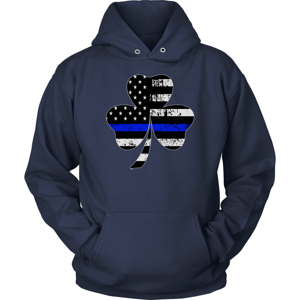 Shamrock Thin Blue Line Flag Shirt