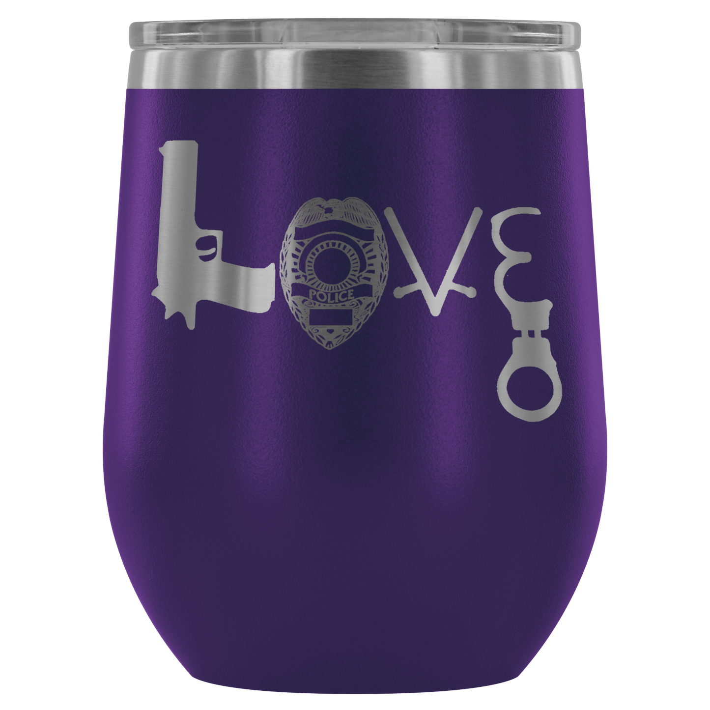 Police Love Wine Tumbler