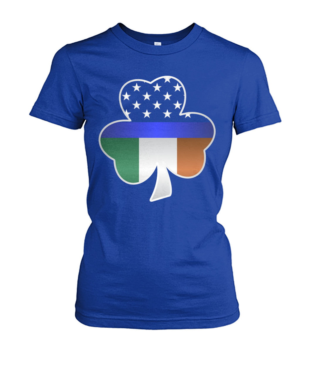 Shamrock Thin Blue Line Irish Flag Shirts and Hoodies