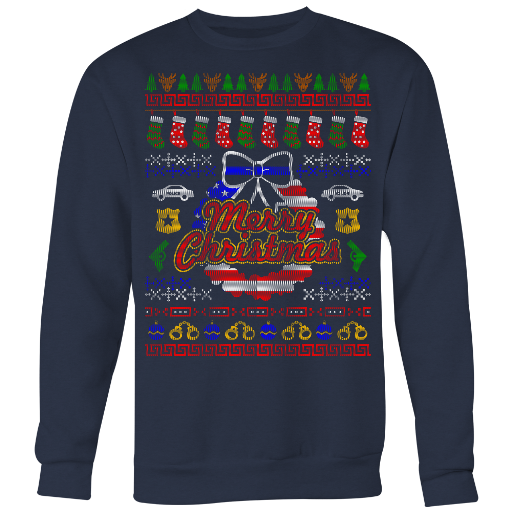 Joyful Police Ugly Christmas Shirts & Sweaters