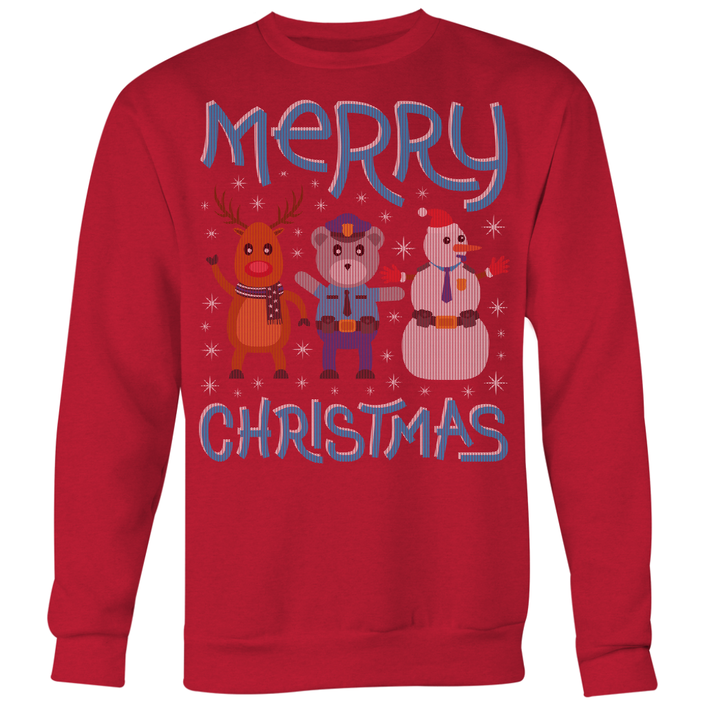 Deer Police Bear Snowman Ugly Christmas Shirts & Sweaters