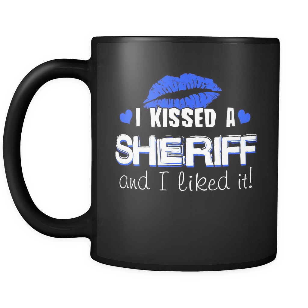 I Kissed A Sheriff - Blue Kisses- Mug