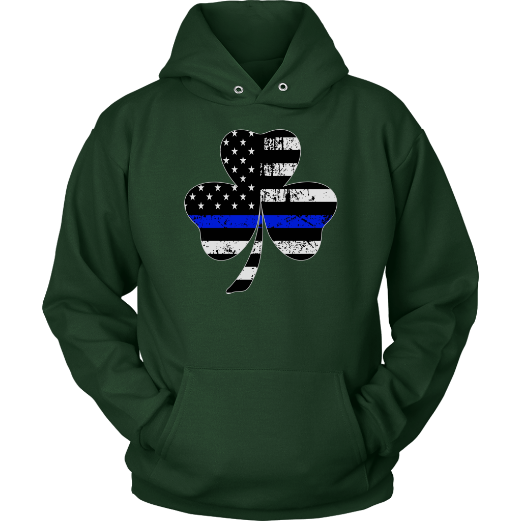 Shamrock Thin Blue Line Flag Shirt
