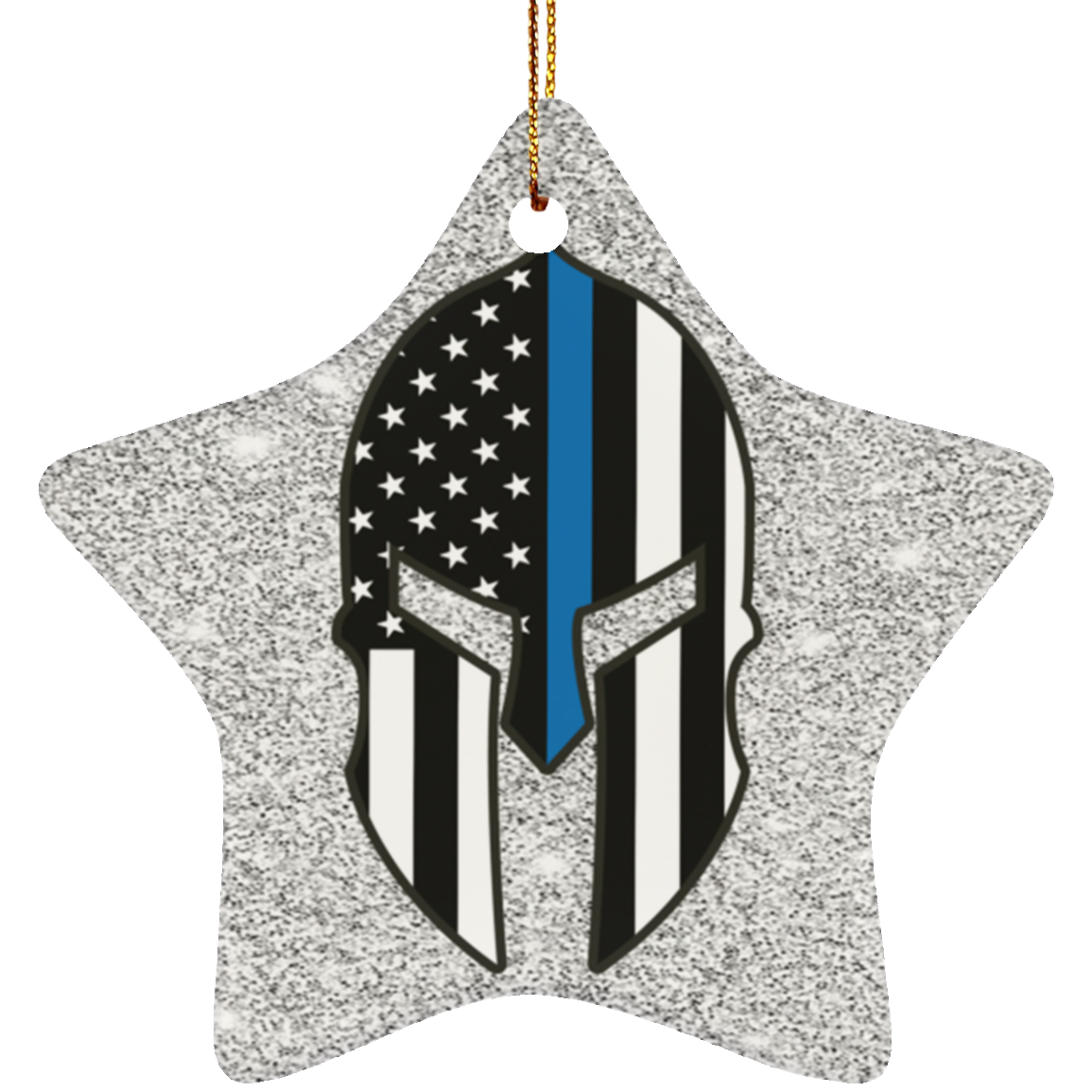 Spartan Police Christmas Ornament - One Sided