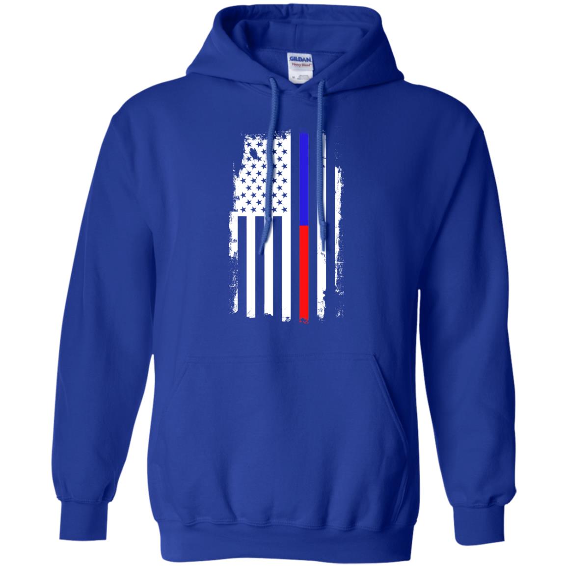 Thin Blue to Red Line Flag Shirts & Hoodies