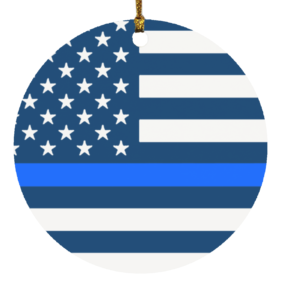 Thin Blue Line Flag Ornaments