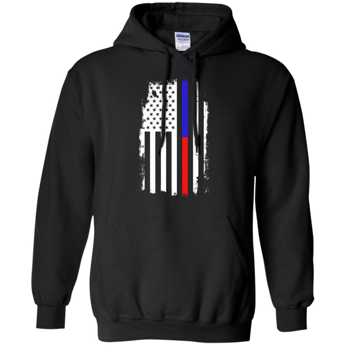 Thin Blue to Red Line Flag Shirts & Hoodies