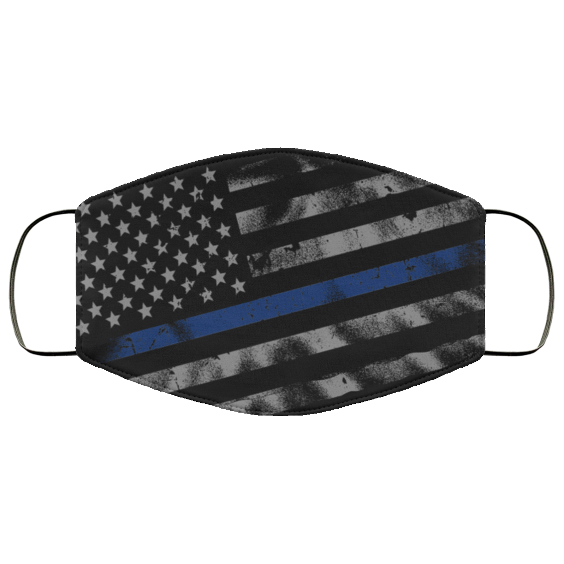 Police - Thin Blue Line Flag Face Mask