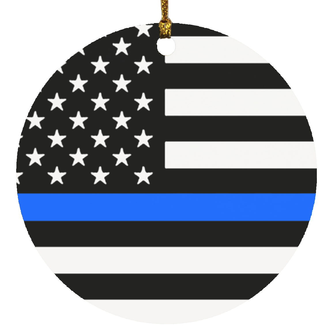 Thin Blue Line Flag Ornaments