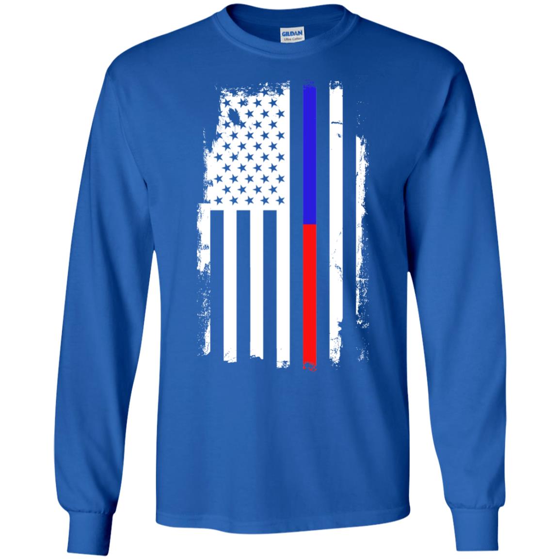 Thin Blue to Red Line Flag Shirts & Hoodies