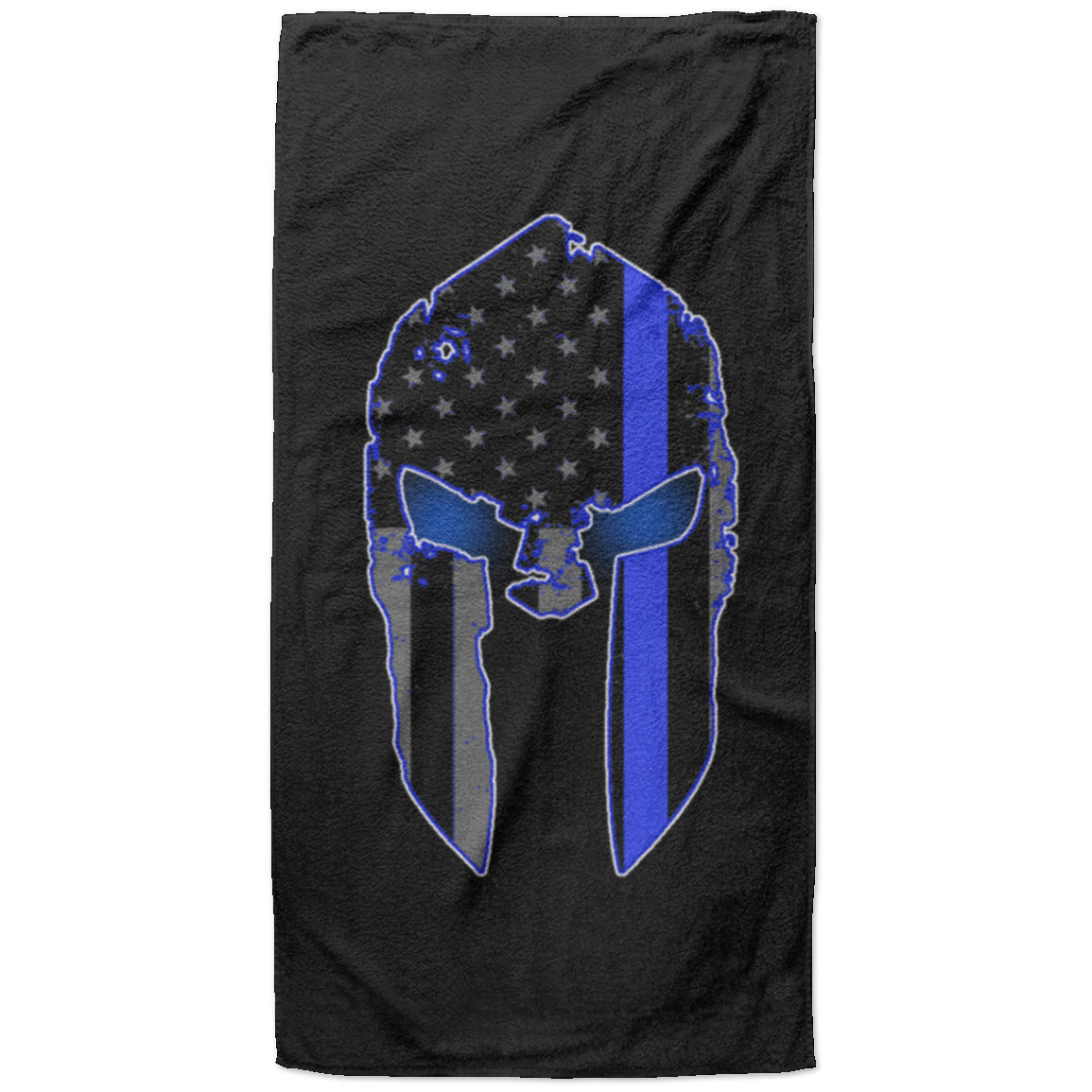 Thin Blue Line Spartan Beach Towel - 37x74