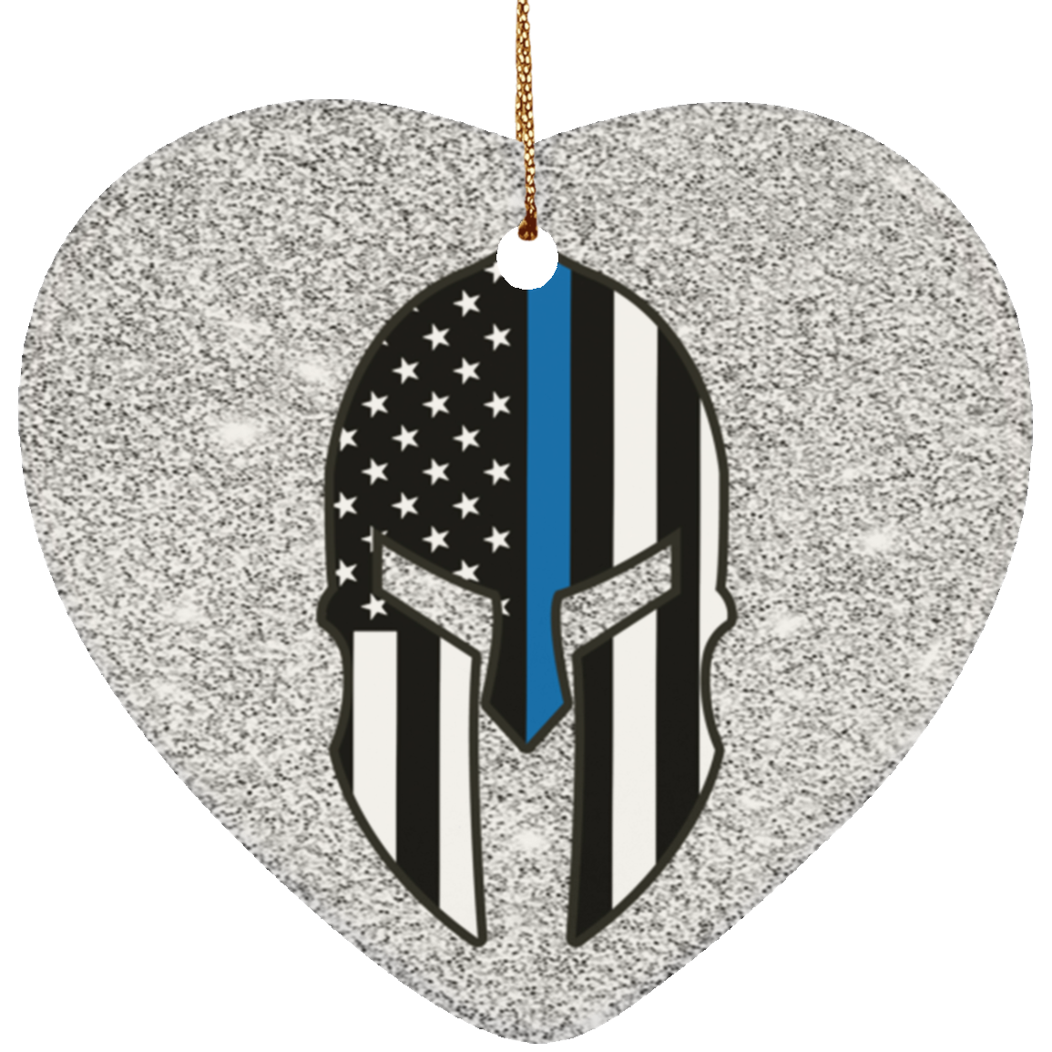 Spartan Police Christmas Ornament - One Sided