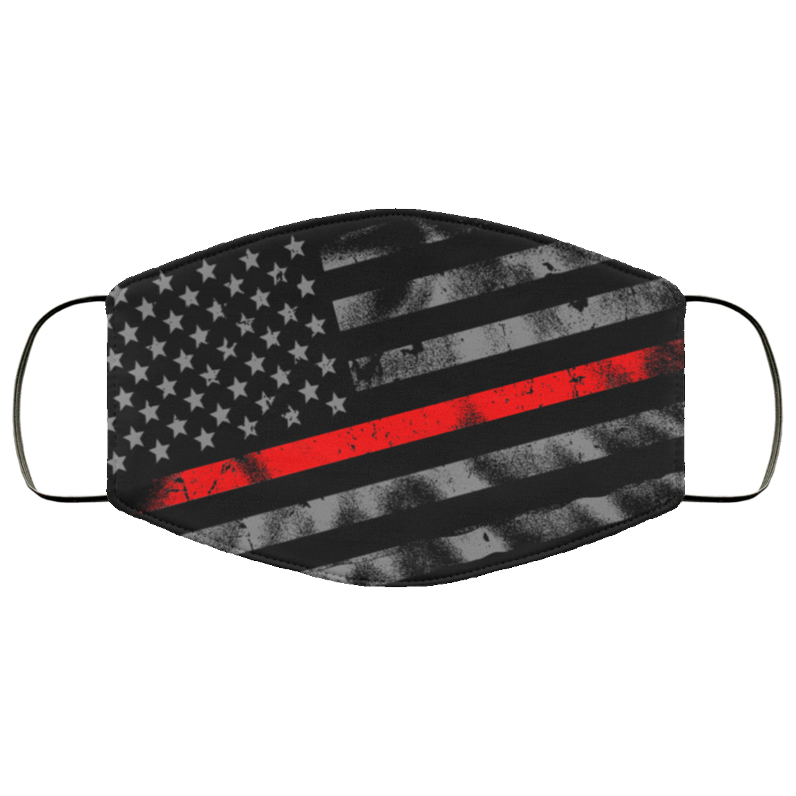 Firefighter - Thin Red Line Flag Face Mask