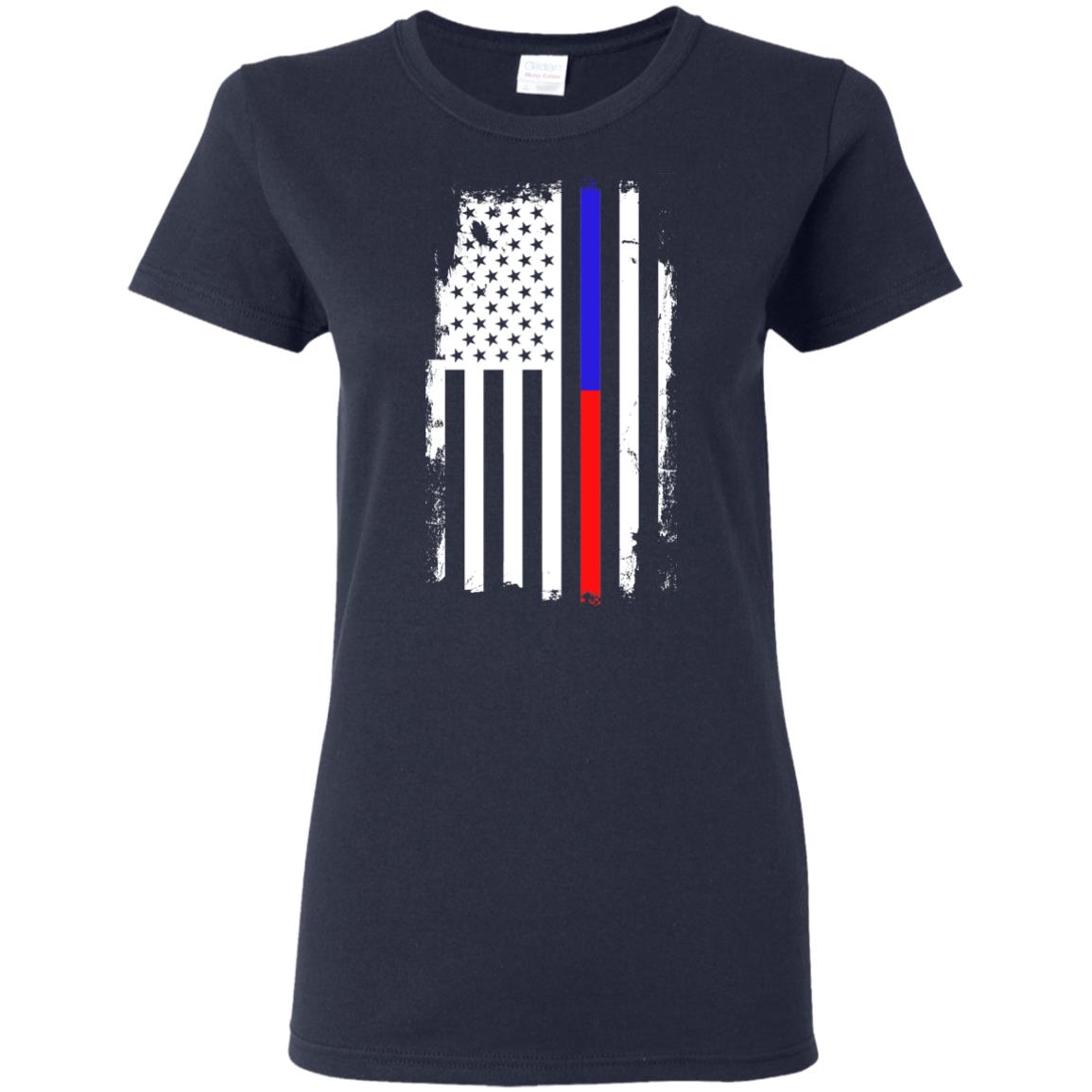 Thin Blue to Red Line Flag Shirts & Hoodies