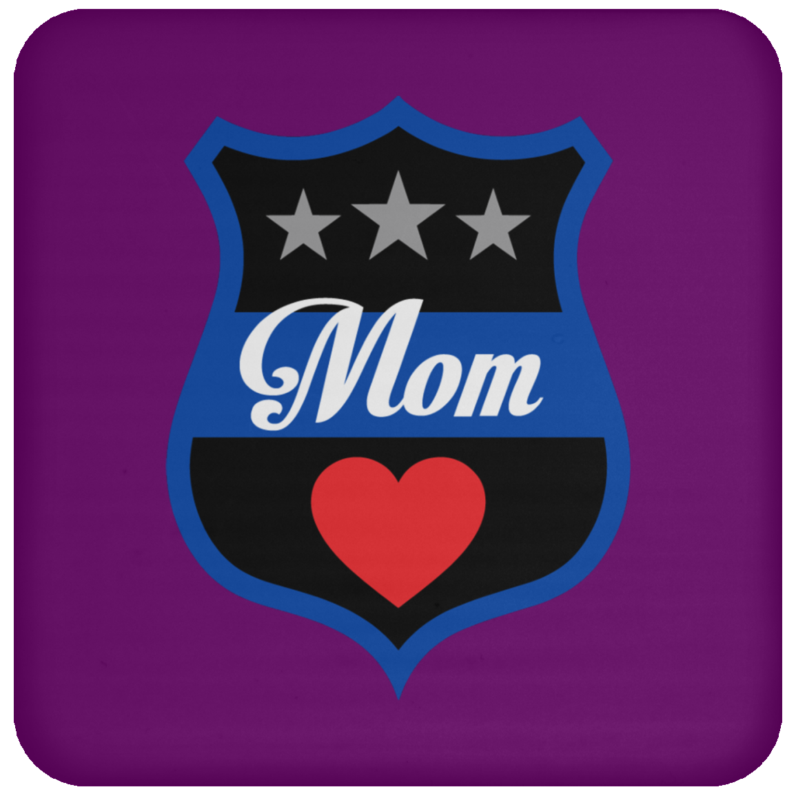 Thin Blue Line Mom Coaster