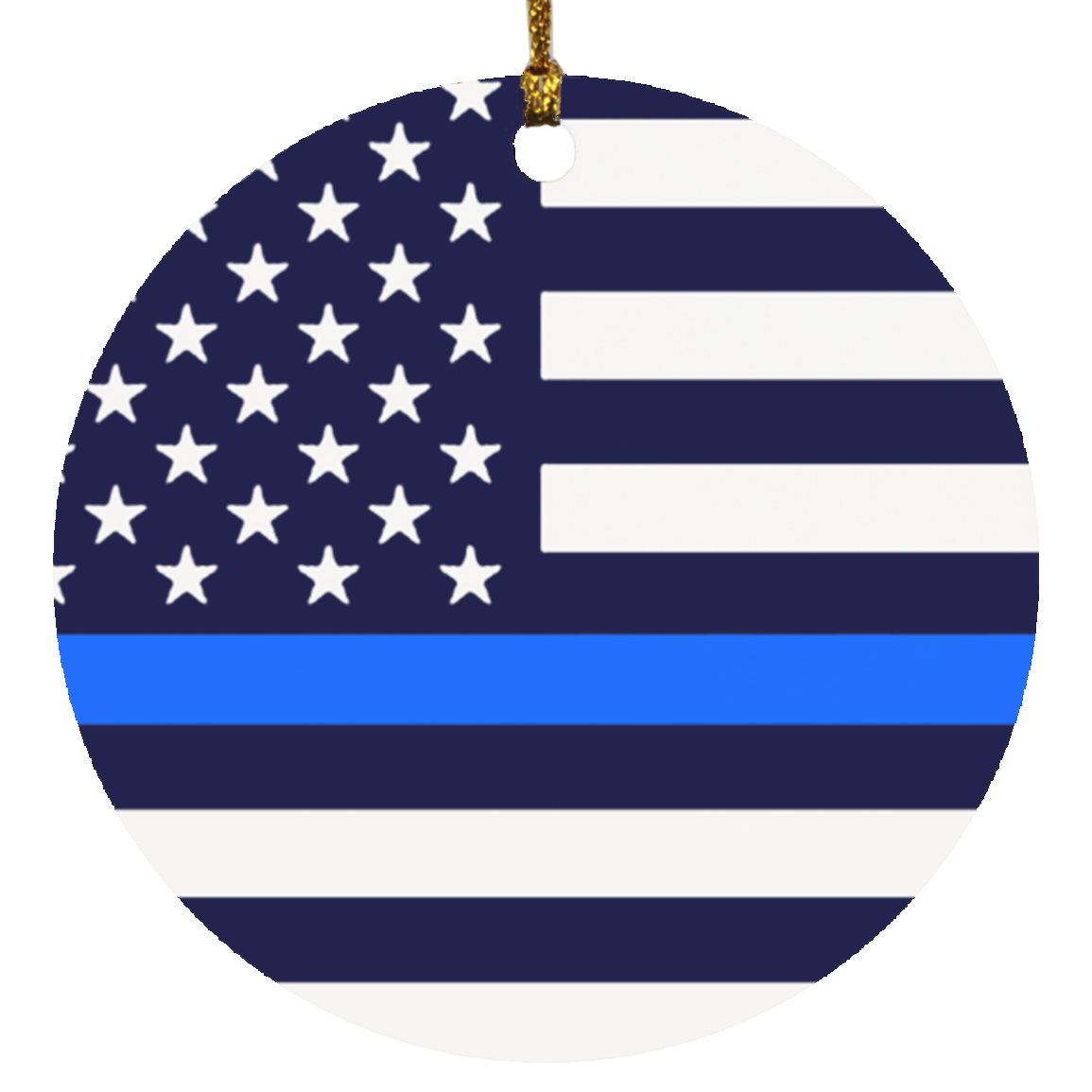 Thin Blue Line Flag Ornaments
