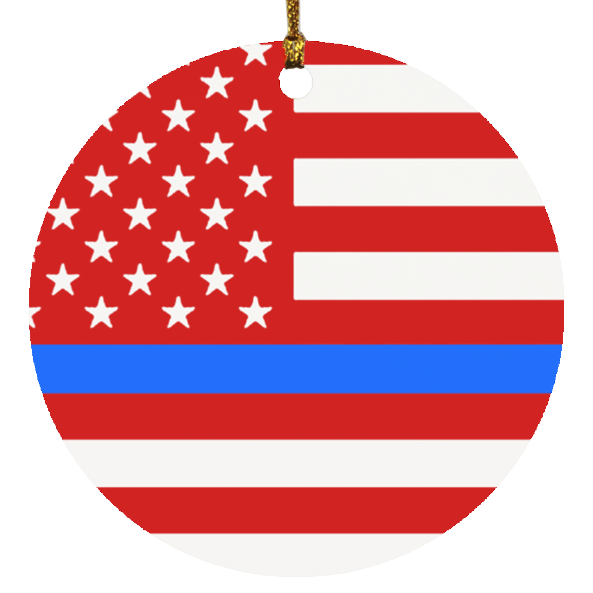 Thin Blue Line Flag Ornaments