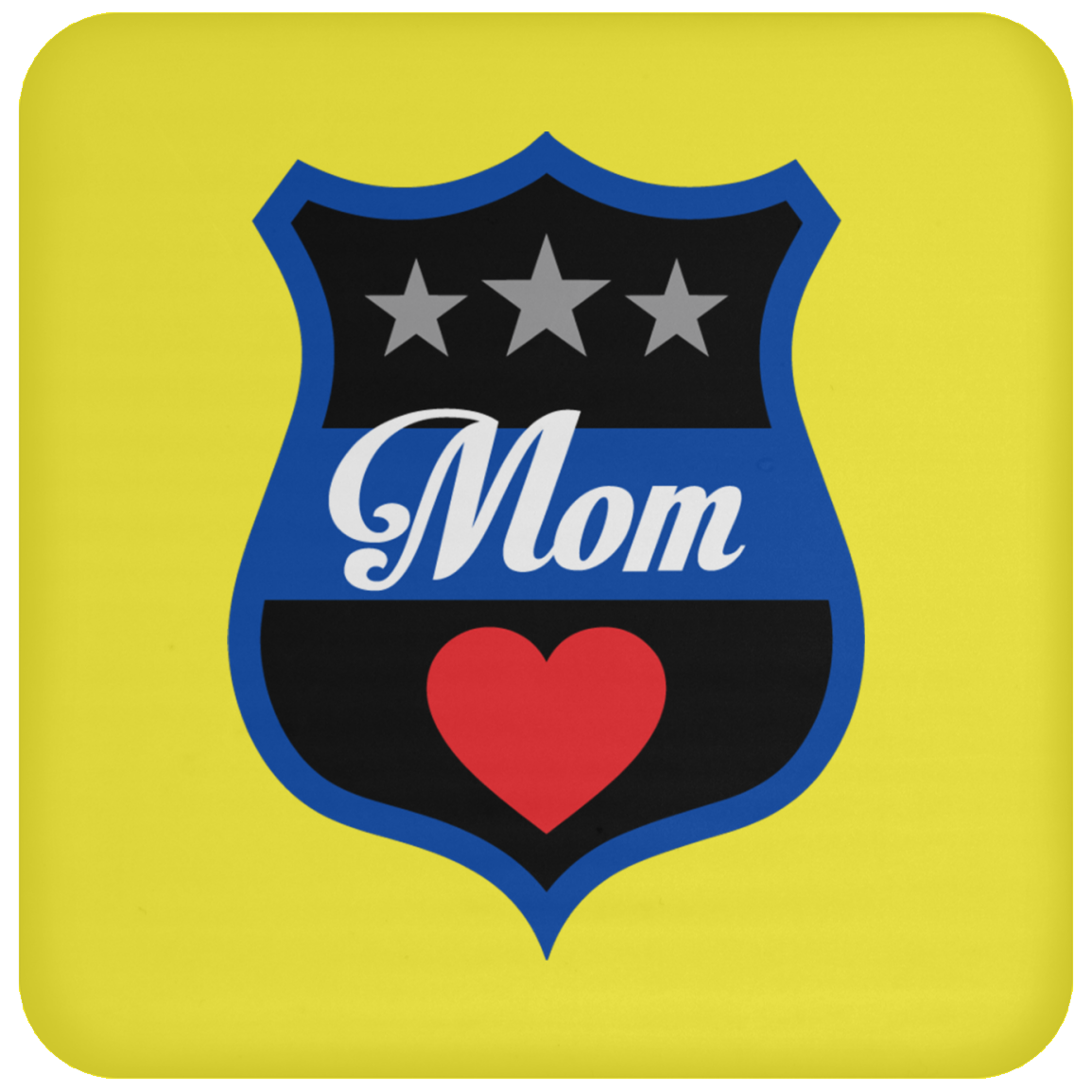 Thin Blue Line Mom Coaster