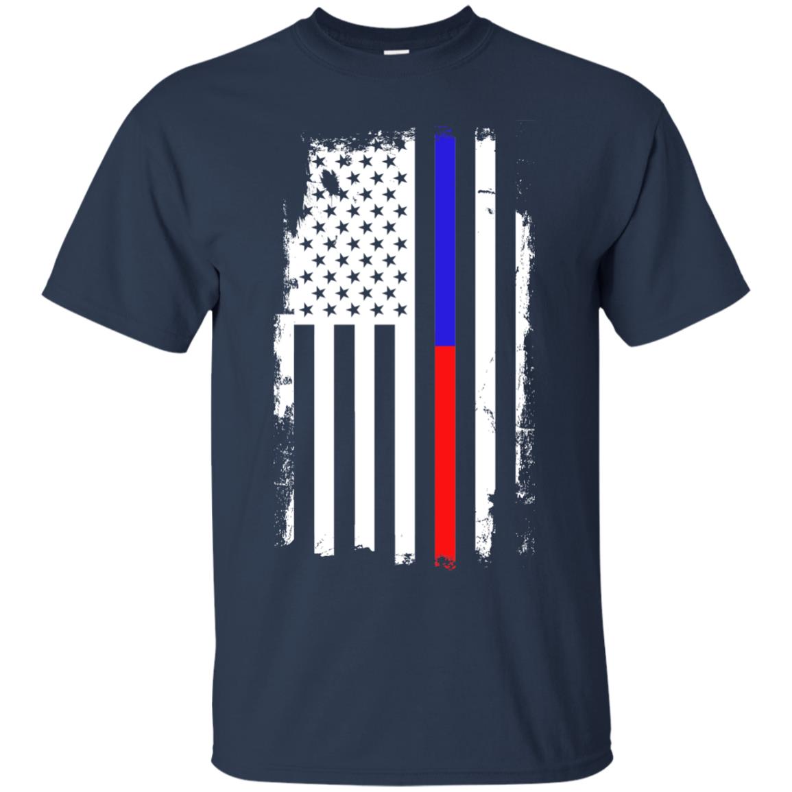 Thin Blue to Red Line Flag Shirts & Hoodies