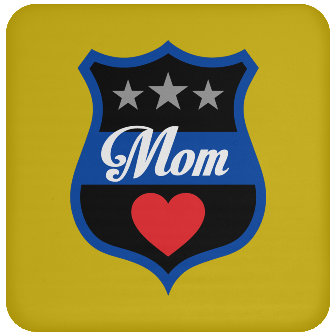 Thin Blue Line Mom Coaster