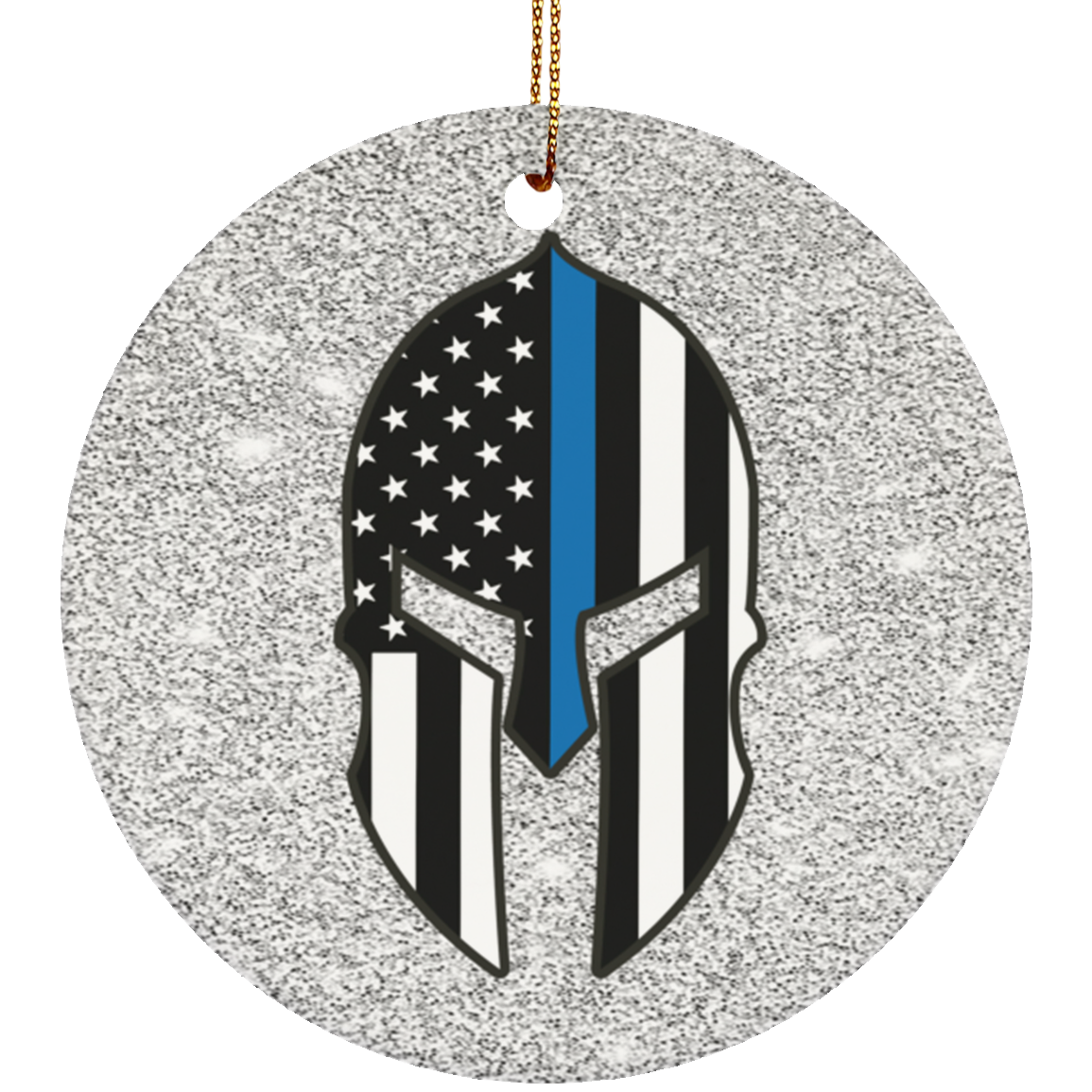 Spartan Police Christmas Ornament - One Sided