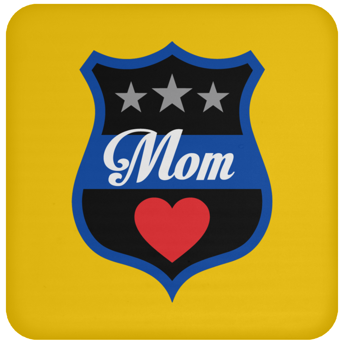 Thin Blue Line Mom Coaster